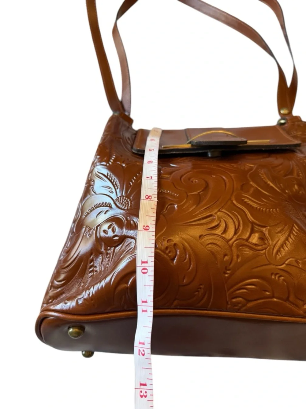 Patricia Nash NEW Women's LARONE Shoulder Bag Leather Florence $269 Western Boho